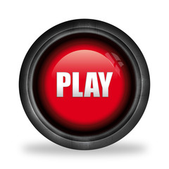 Bottone 3D grunge play