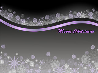 black background with snowflakes