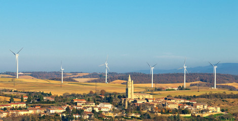 éoliennes sud de la France (Avignonet-Lauragais)