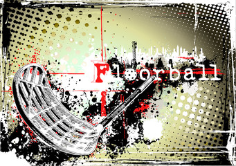 horizontal dirty floorball poster