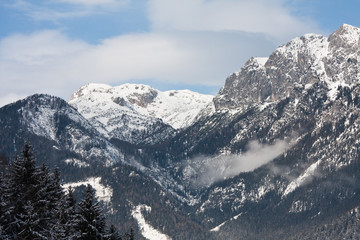 Mountains under snow. Ski resort  Schladming . Austria