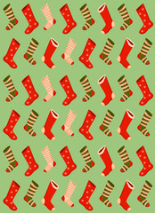 christmas background with socks