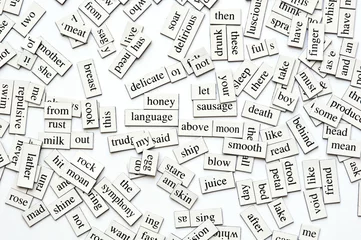 Fotobehang Assorted Magnetic Words © THP Creative