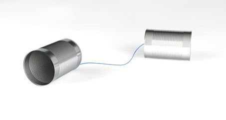 Communication - tin cans connected by a string