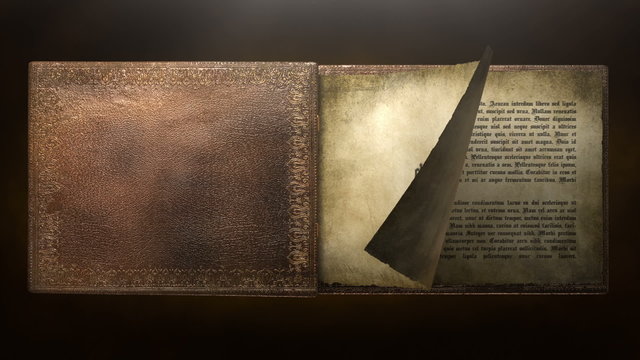 Animated BOOK with text