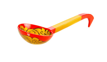wooden painted spoon.