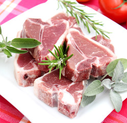 frisches Lammfleisch