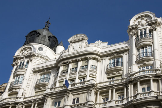 Madrid - Art Decò style building in Gran Via