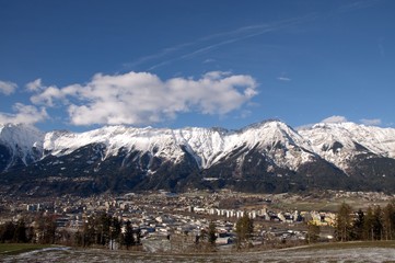 Fototapeta na wymiar Innsbruck Nordkettenbahn