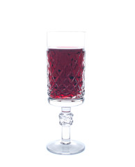 Red wine in glass