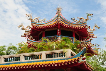 Obraz premium Bright Hill Temple In Singapore