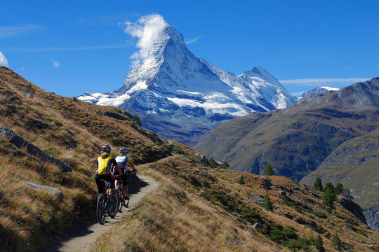 Balconata sul Cervino in Mountain Bike (Zermat)