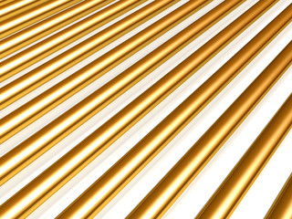 Obraz premium Golden cylinders
