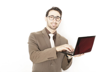 Geschäftsmann online