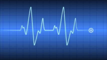 Herzfrequenz Herzschlag Kardio Cardio - obrazy, fototapety, plakaty