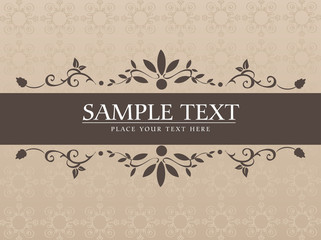 Vintage Wedding Card