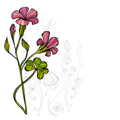 cute spring floral background