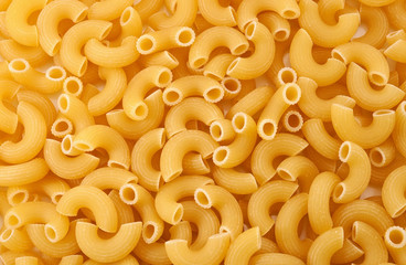 Raw macaroni background