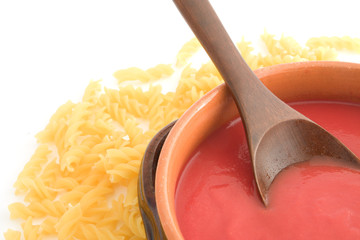 Tomato Sauce and pasta