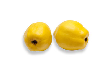 Quince isolated on white background