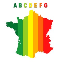 Obraz premium Echelle de performance énergétique