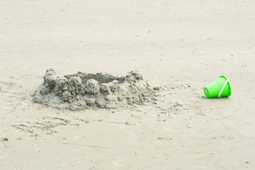 Drip Sand Castlen Beach With Bucket, Hilton Head, South Carolina