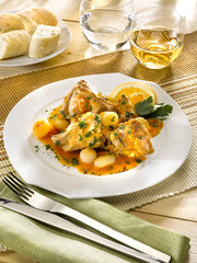 côtelettes de lapin à l'orange - ribbs of rabbit