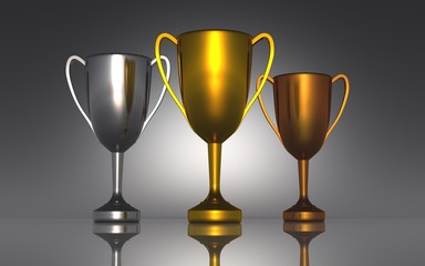 Die Drei Pokale - Gold Silber Bronze 02