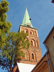 Church tower with clock