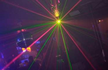 Laser night club