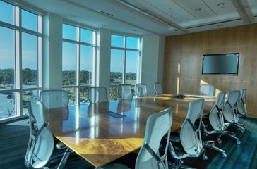 HDR of Boardroom Interior