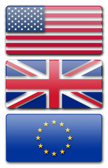 usa uk ue drapeaux