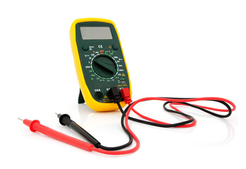 Multimeter with cables