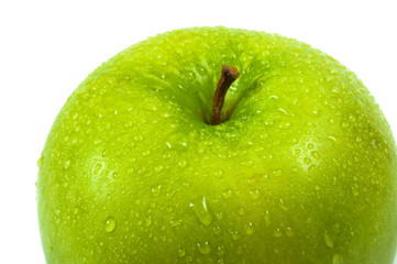 green apple isolated on white