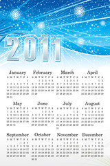 abstract blue calendar