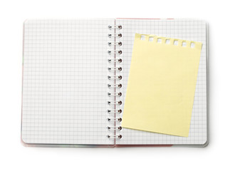 Notepad isolated on white