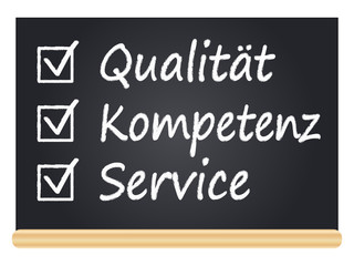 Qualität, Kompetenz, Service