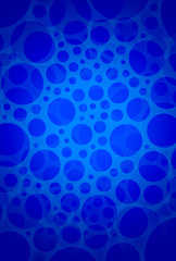 Abstrakter Hintergrund - Blaue Blasen 02