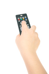Fototapeta premium black TV remote