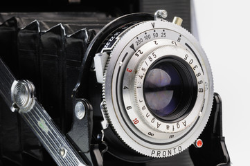 Detail einer alten Kamera