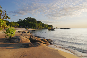 Obraz premium Makuzi Beach Malawi, wczesny poranek