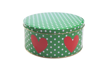 green tin container