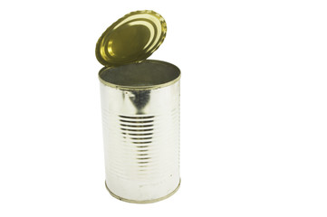 tin can with clipping path