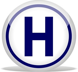 Fototapeta premium bouton hopital