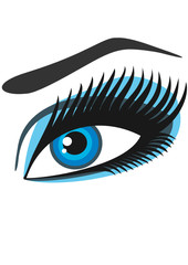 Women's eyes blue