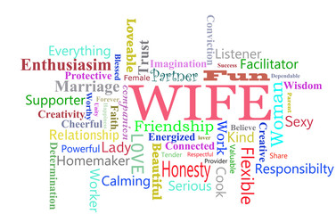 wife word cloud