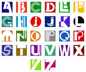 alphabet couleurs