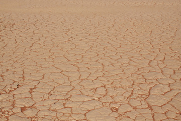 Terre asséchée par la sécheresse