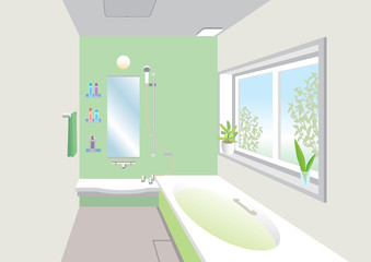 明るい浴室 - obrazy, fototapety, plakaty