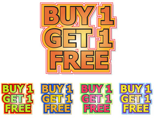 buy one get one free sign